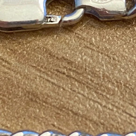 Set of Four EUC 925 Sterling Silver Curb Chain Charm Bracelets - Picture 10 of 15